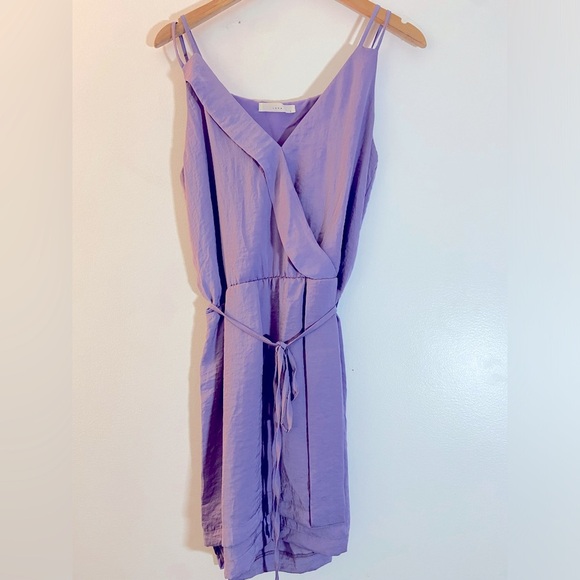 Luna, soft purple, spaghetti strap, wedding elegance, light, flowy dress. - Picture 1 of 7